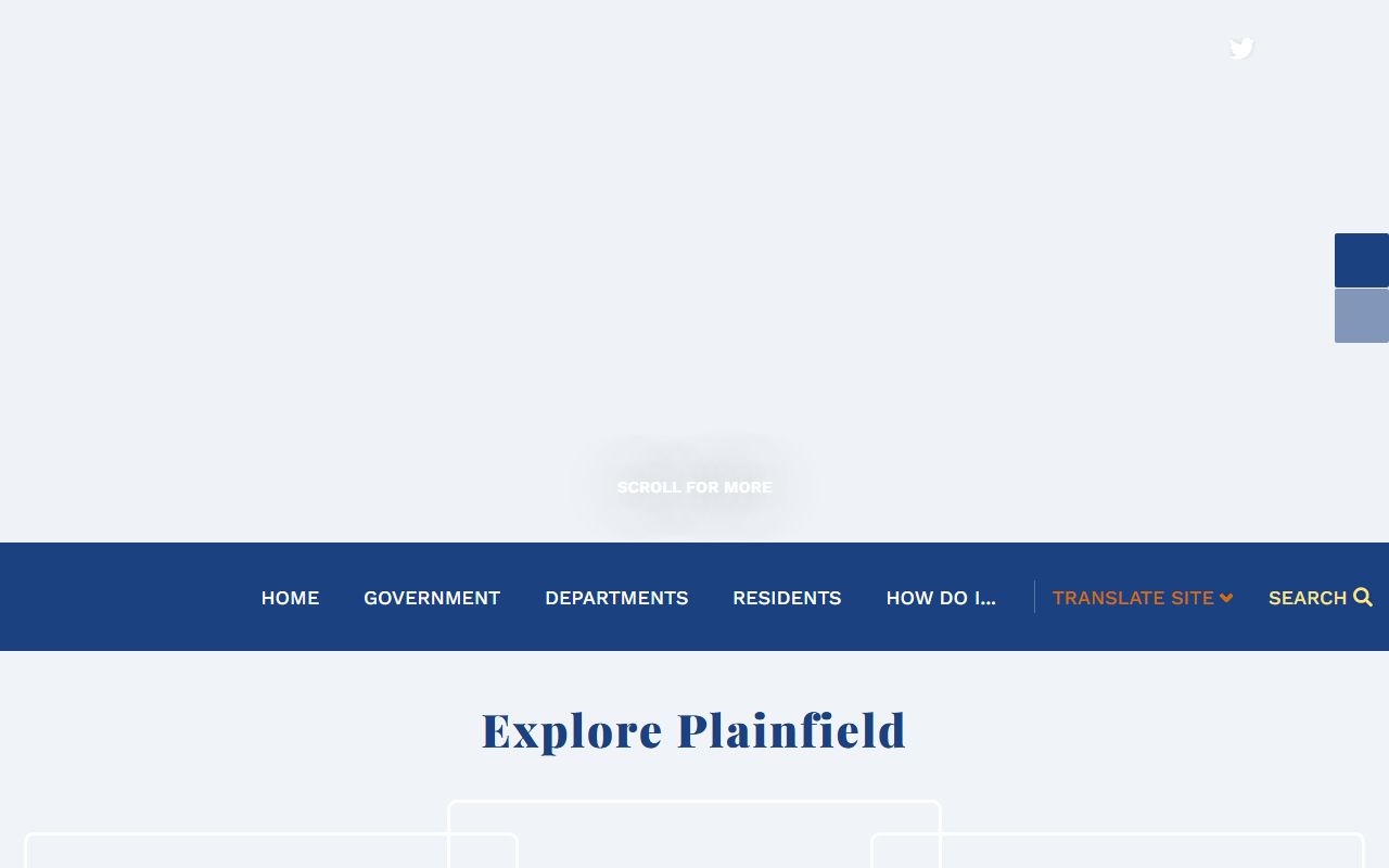 Plainfield Police Department website showing department information for Plainfield recent bookings