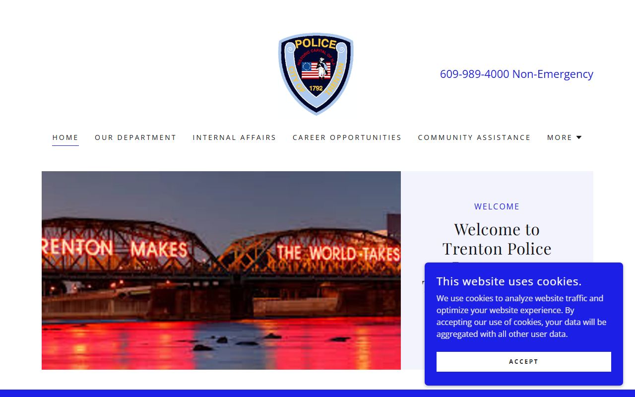 Trenton recent bookings police department website showing law enforcement information