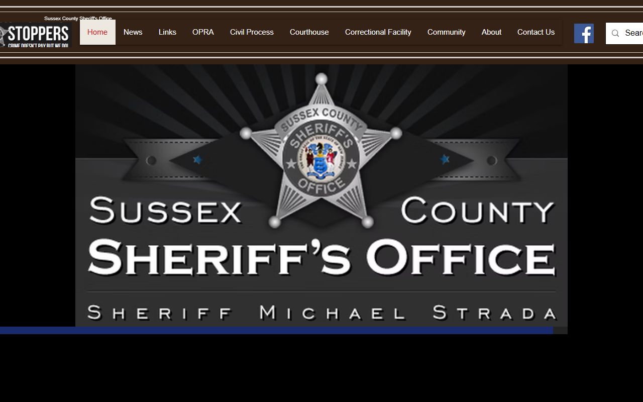 Sussex County Sheriff website for recent bookings and jail information